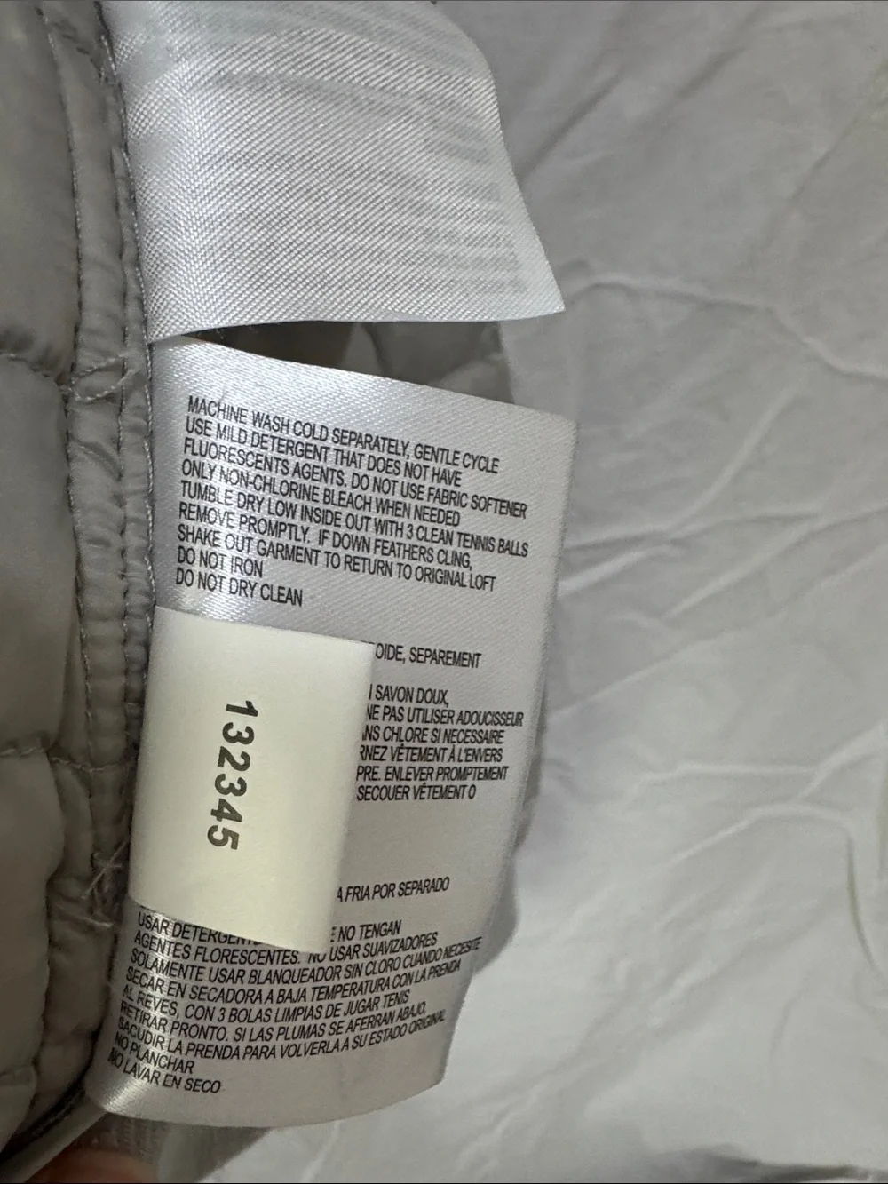 Michael Kors Sage Gray Quilted Packable Puffer Jacket